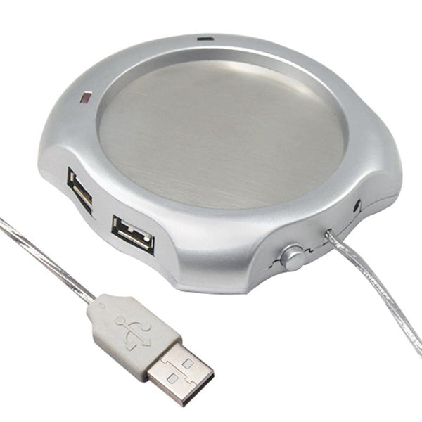 Silver USB Heather Coaster Pad